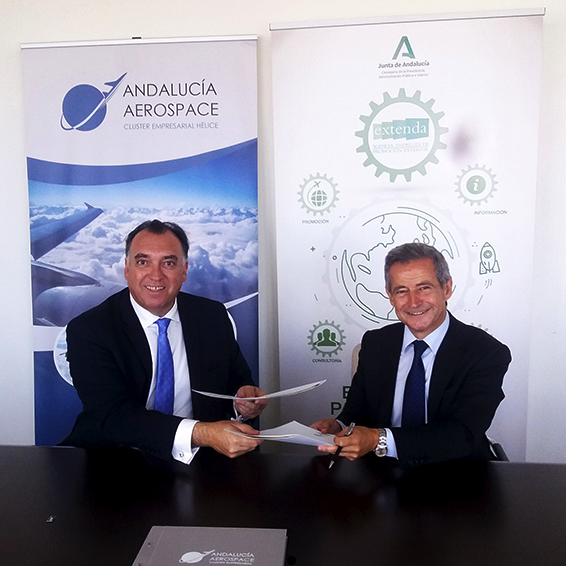 Extenda y Andalucía Aerospace firman un acuerdo de colaboración